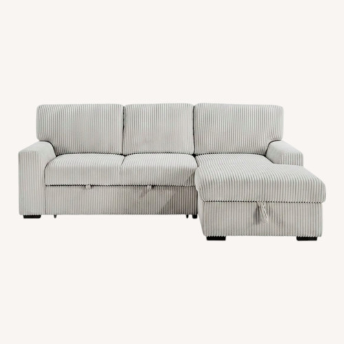 Used Wayfair Eliana 2-piece Sectional With Pull-out Bed for sale on AptDeco