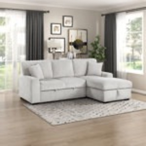 Used Wayfair Eliana 2-piece Sectional With Pull-out Bed for sale on AptDeco