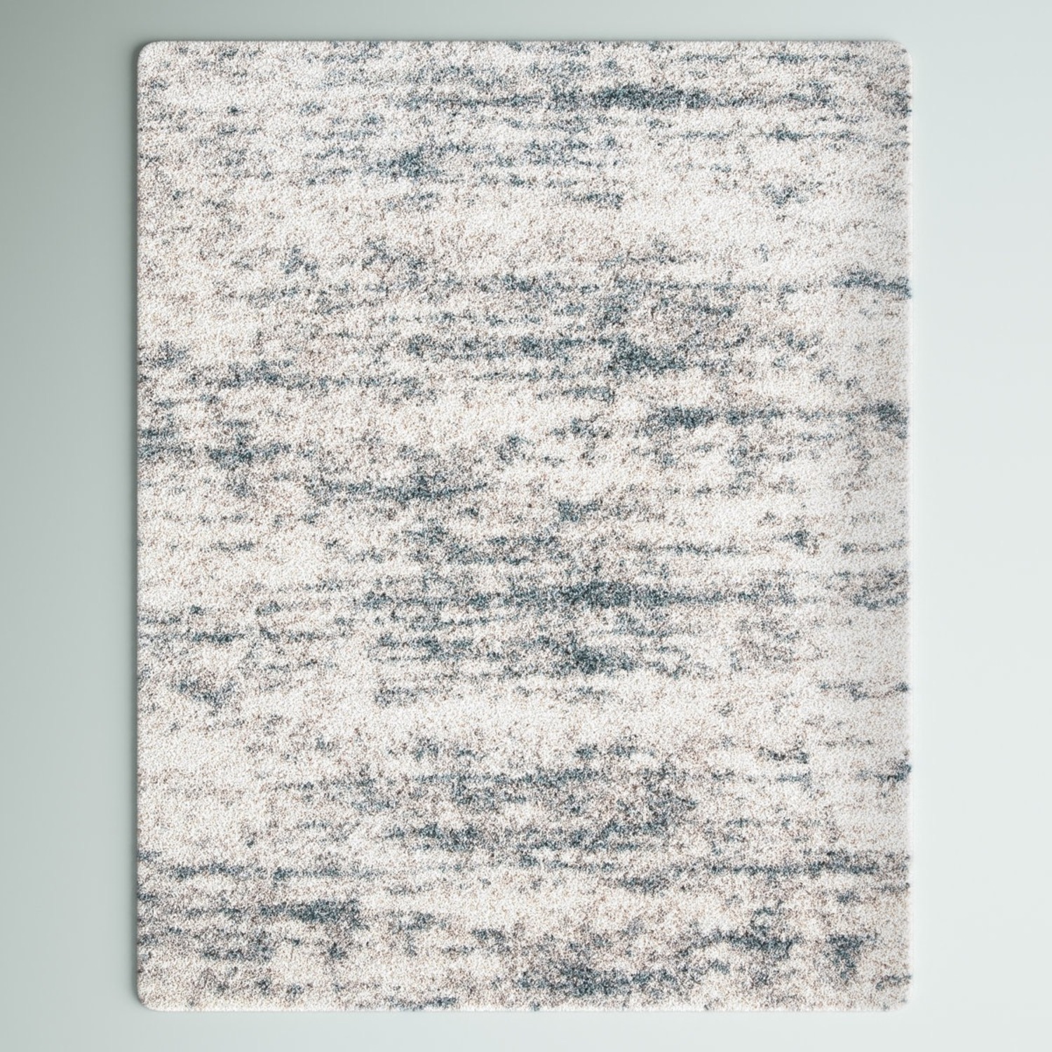 Adah Abstract Ivory Shag Rug 6x9 - image-3