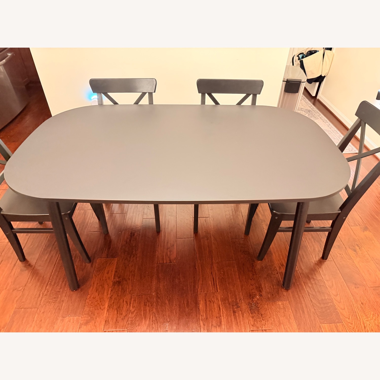 IKEA Vedbo Black Wood Dining Table - image-4