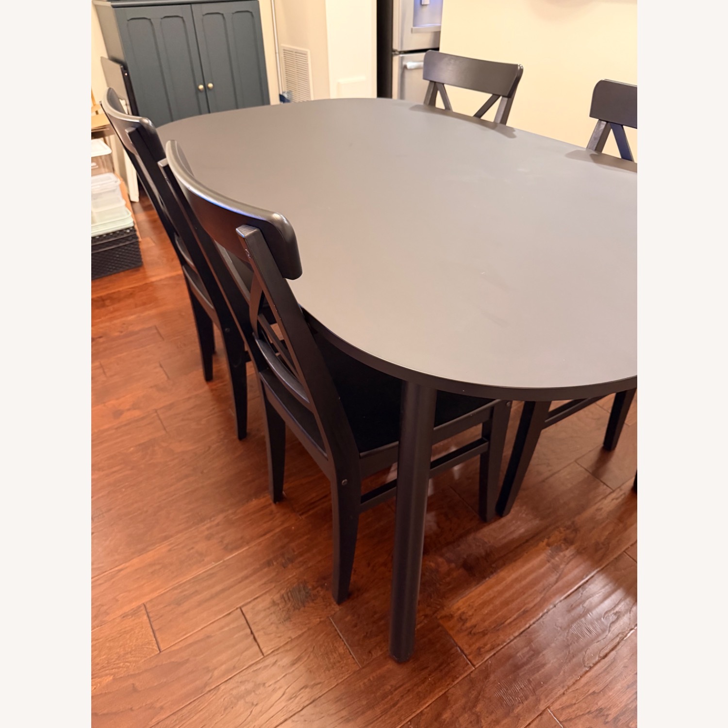 IKEA Vedbo Black Wood Dining Table - image-7