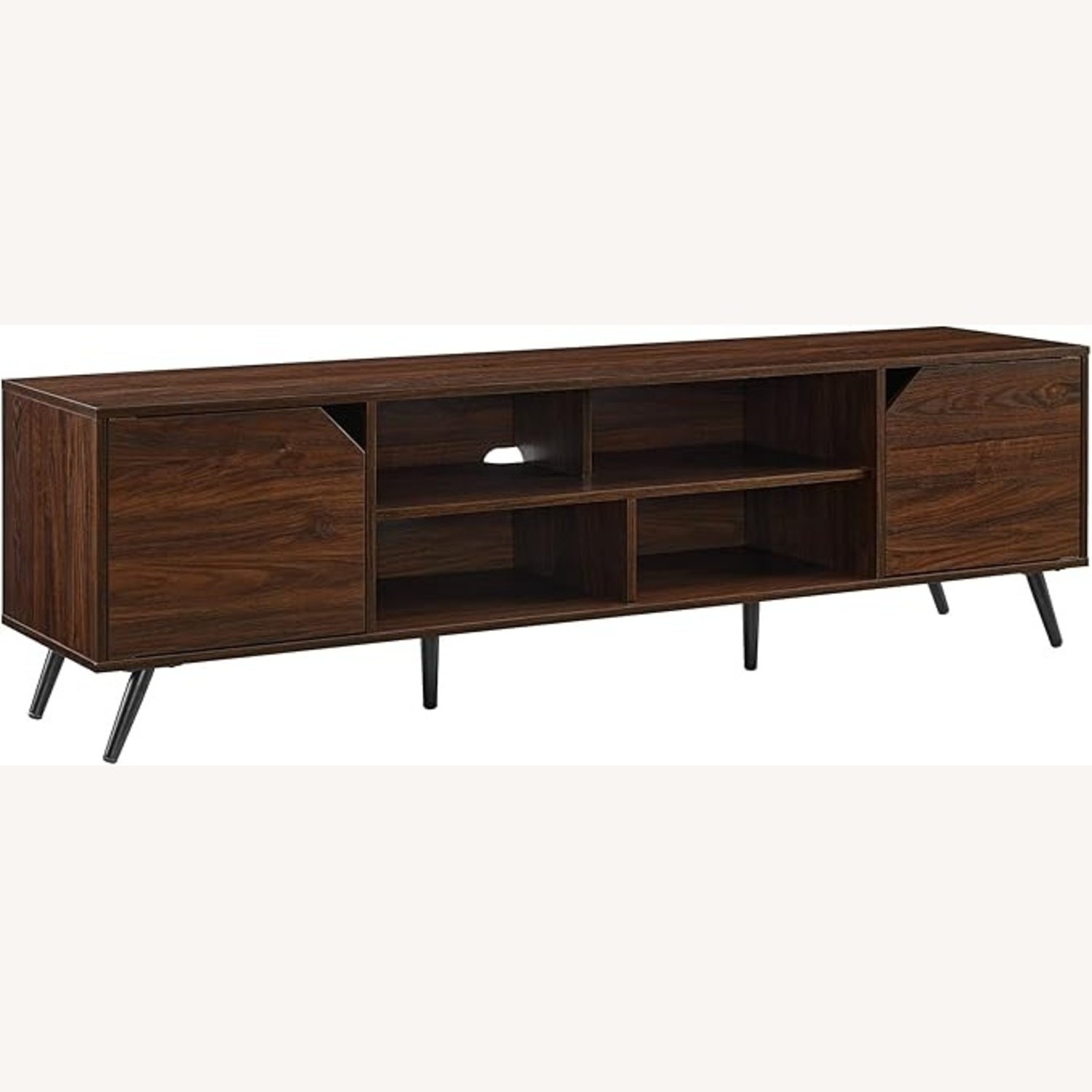 Walker Edison Dark Brown Wood Media Console - image-5