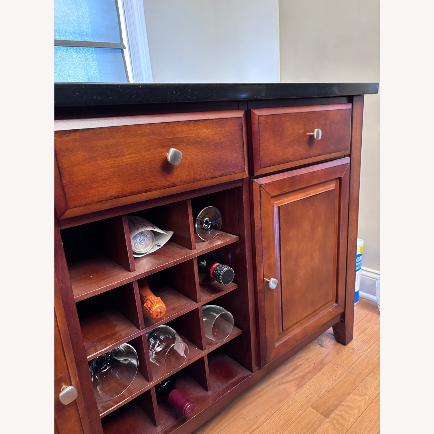 Dark Brown Bar Cart - image-2