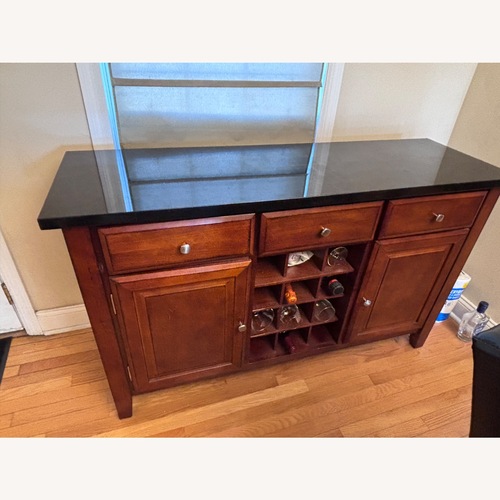 Used Dark Brown Bar Cart for sale on AptDeco