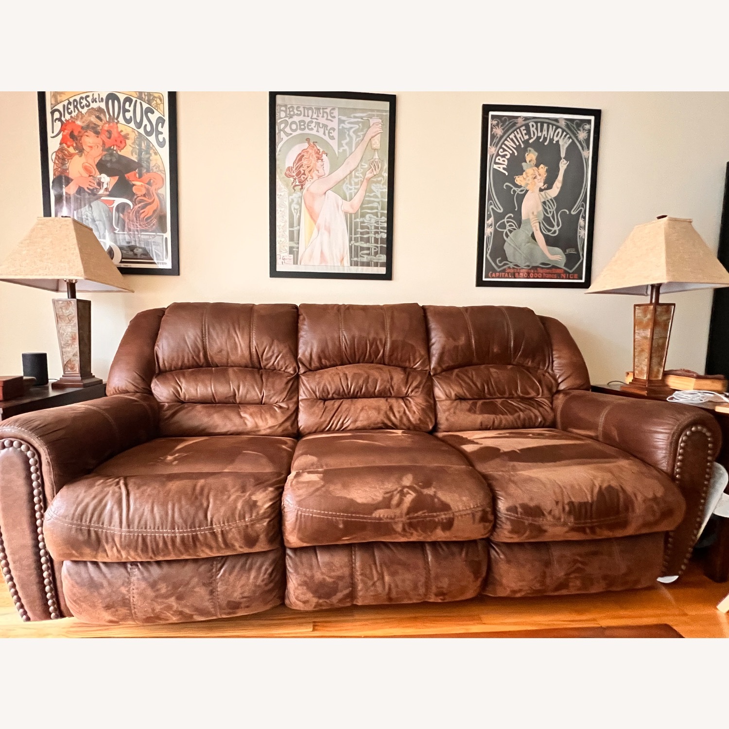 Ashley Furniture Light Brown 3+ Seater Sofa - image-1