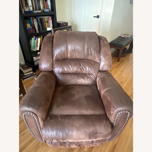 Used Ashley Furniture McNeil Java Light Brown Recliner for sale on AptDeco