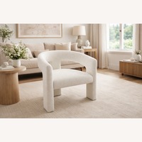 RH Inès Open-Back Lounge Chair