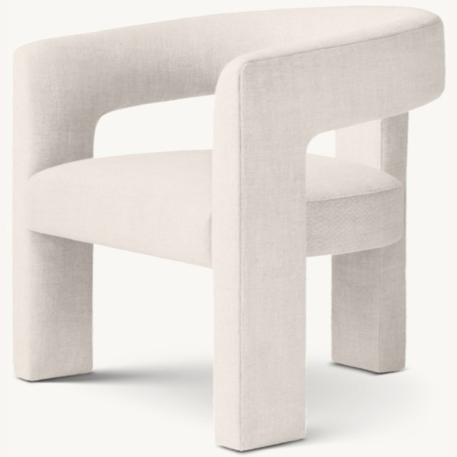 RH Inès Open-Back Lounge Chair - image-1