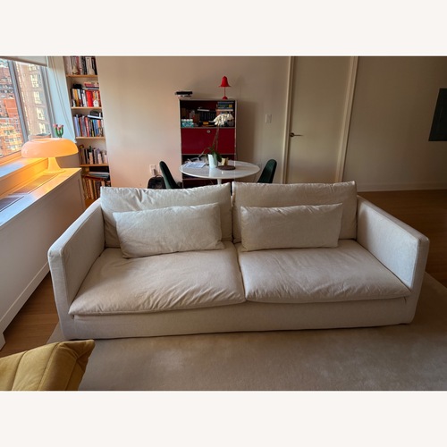 Used Crate & Barrel Natural Unwind 92" Slipcovered Sofa for sale on AptDeco