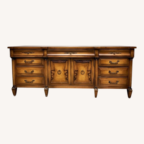 Used Vintage/Antique  Dark Brown Wood Dresser for sale on AptDeco