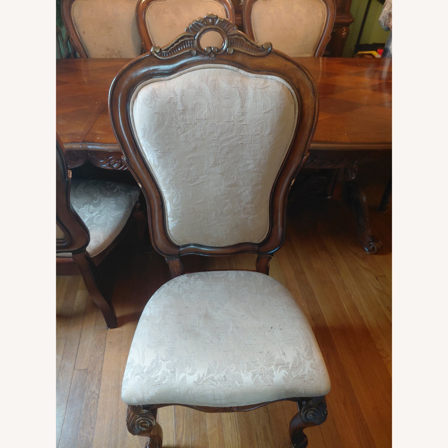 Marlo Furniture  Dark Brown Wood Dining Set - image-3