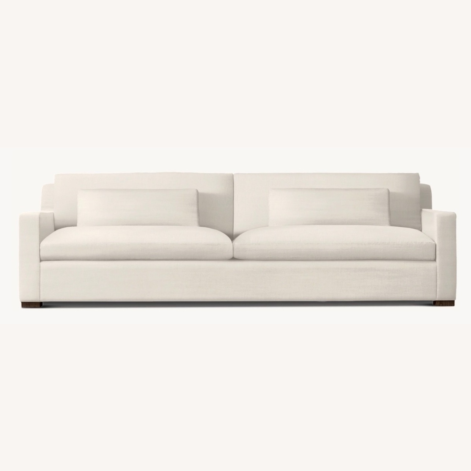 Restoration Hardware Belgian Track Natural 2 Seater Sofa - image-4