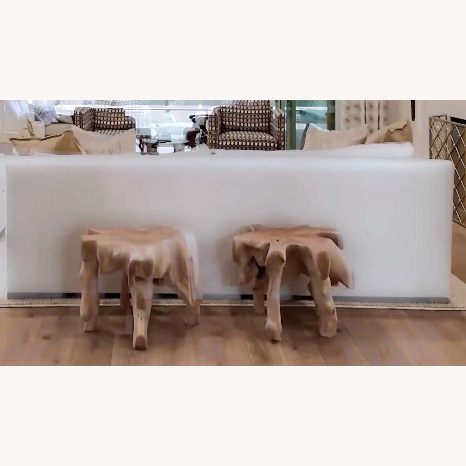 Restoration Hardware Belgian Track Natural 2 Seater Sofa - image-3