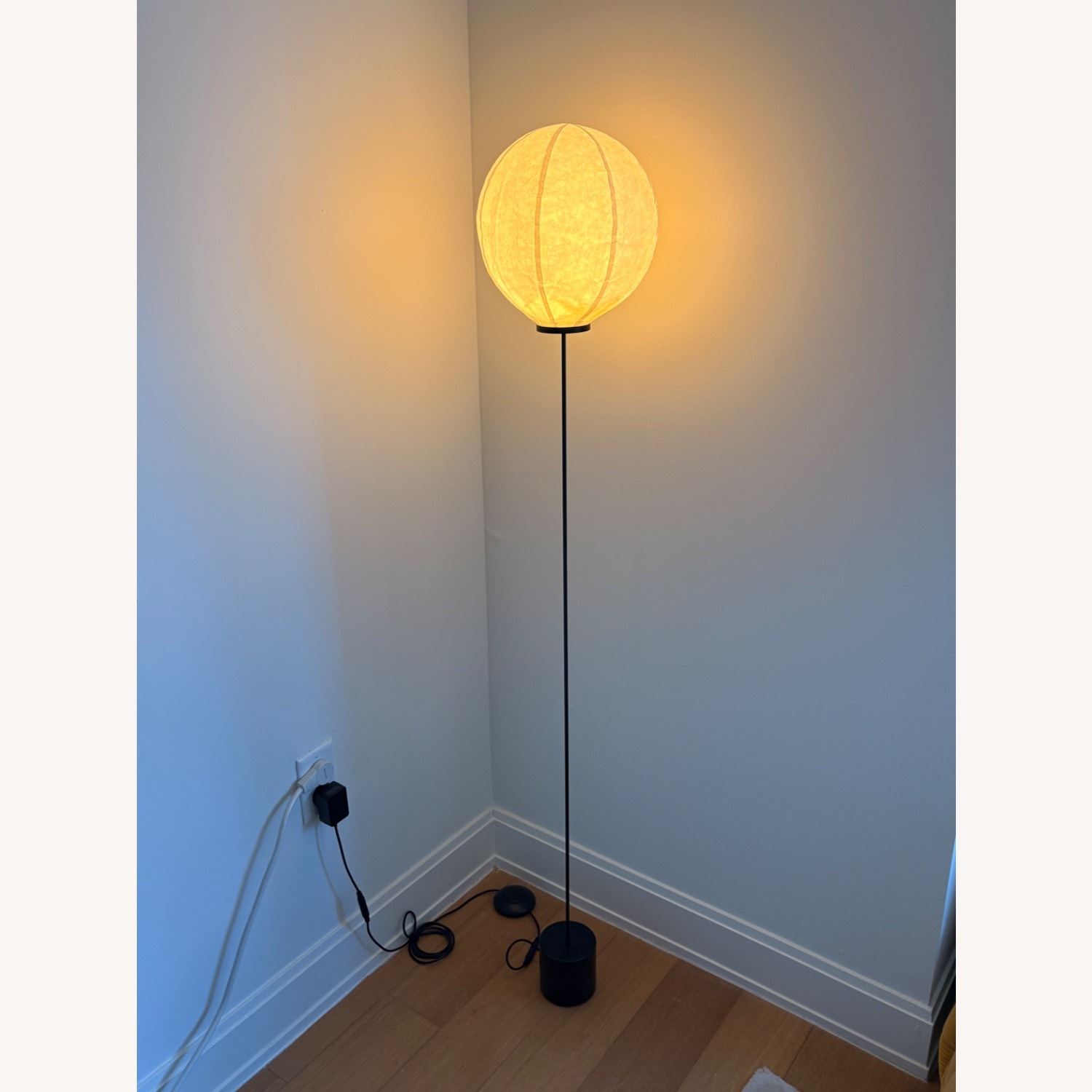 Natural Metal Floor Lamp - image-1