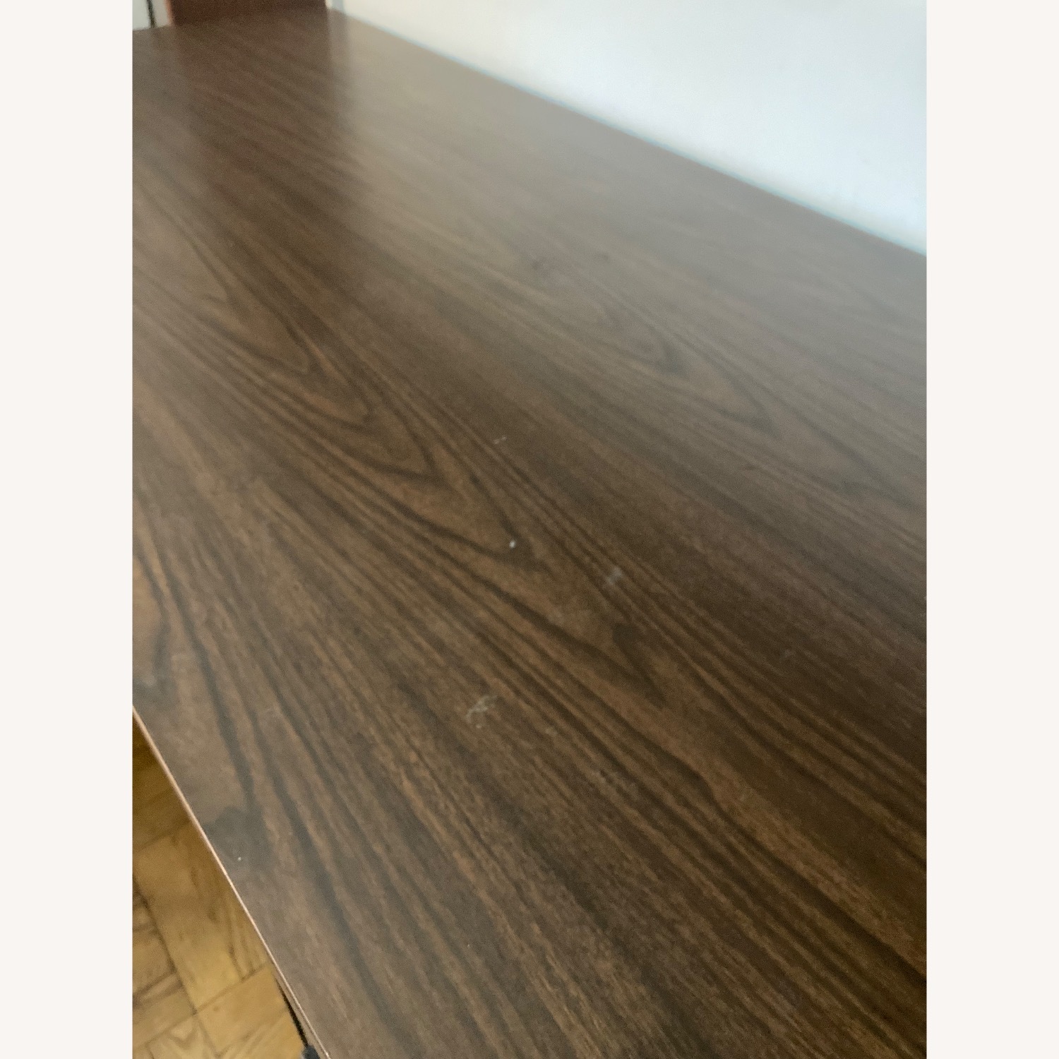 Black Metal Office Desk and/or Cherrywood Hutch - image-6