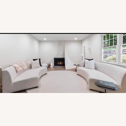 Used Four Hands Liam White 2 Piece Sectional for sale on AptDeco