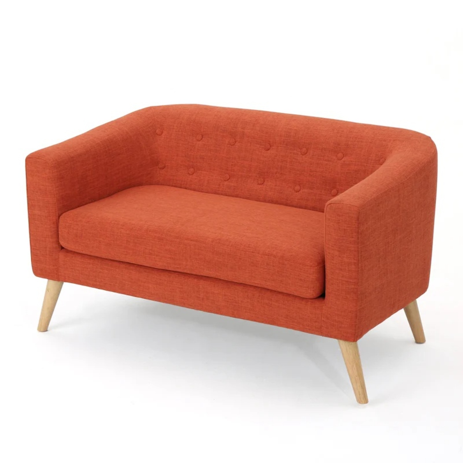 Christopher Knight Home Orange Fabric Loveseat - image-5