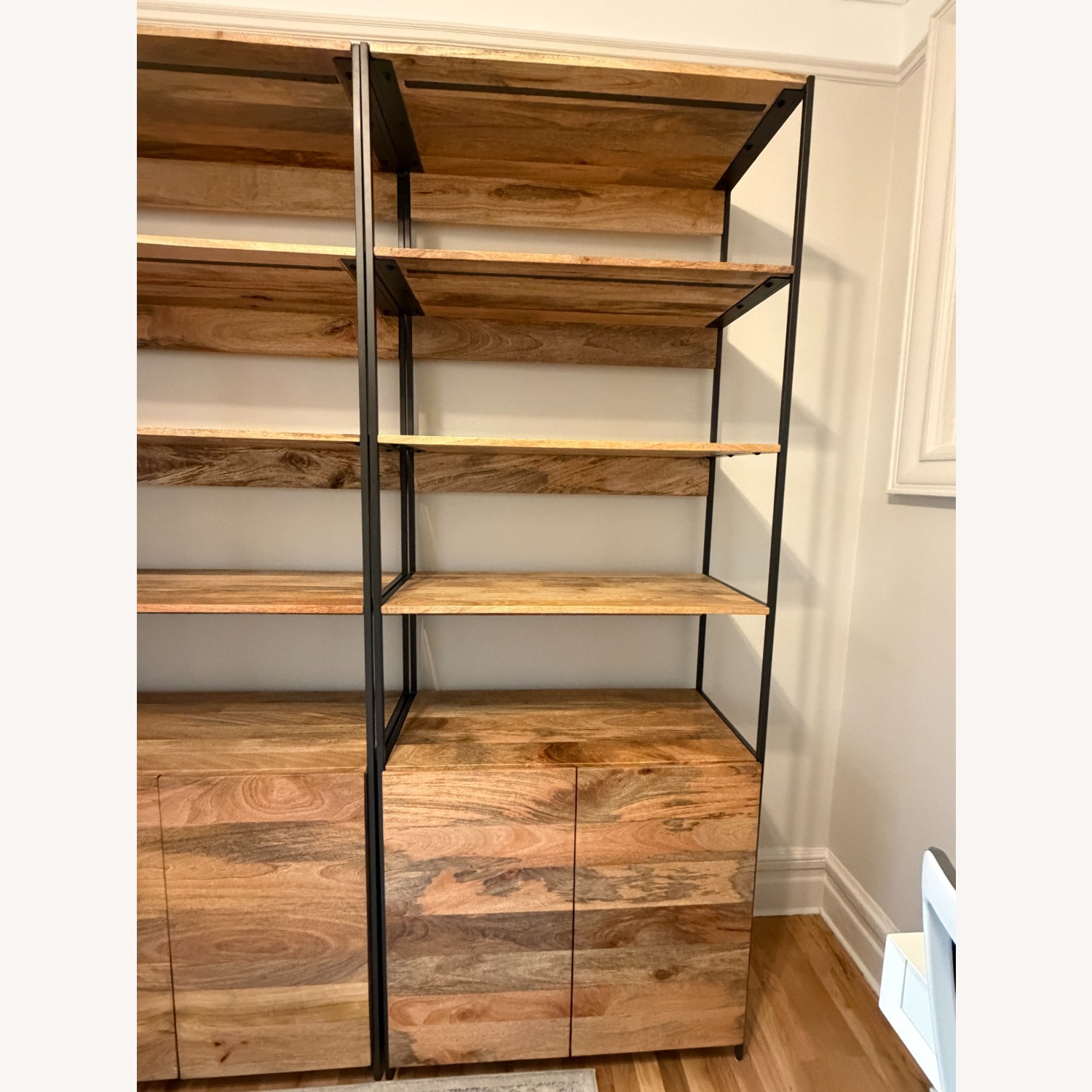 West Elm Industrial Natural Wood Bookcase - image-1