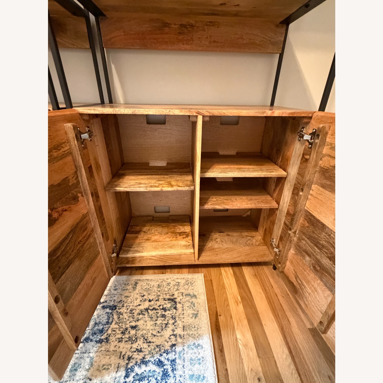 West Elm Industrial Natural Wood Bookcase - image-5