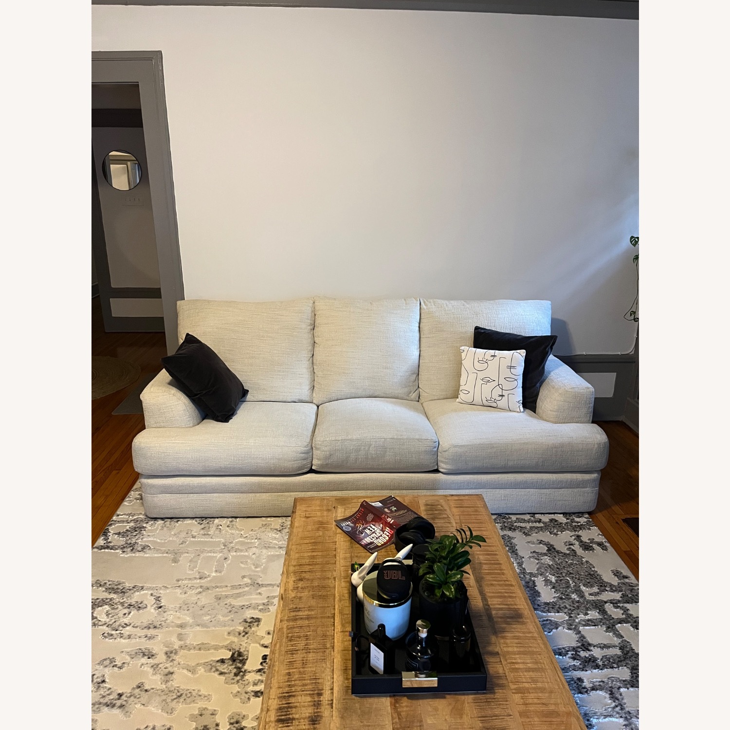 Jackson Furniture Zeller Natural Fabric 3+ Seater Sofa - image-1