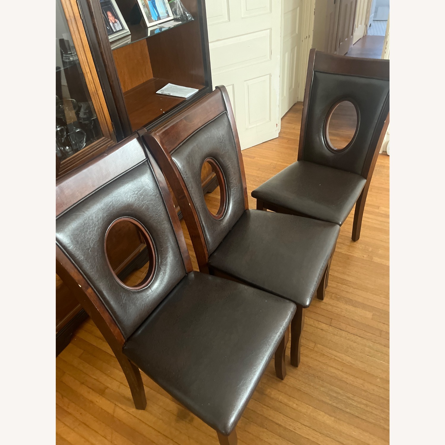 Dark Brown Dining Chairs - image-2