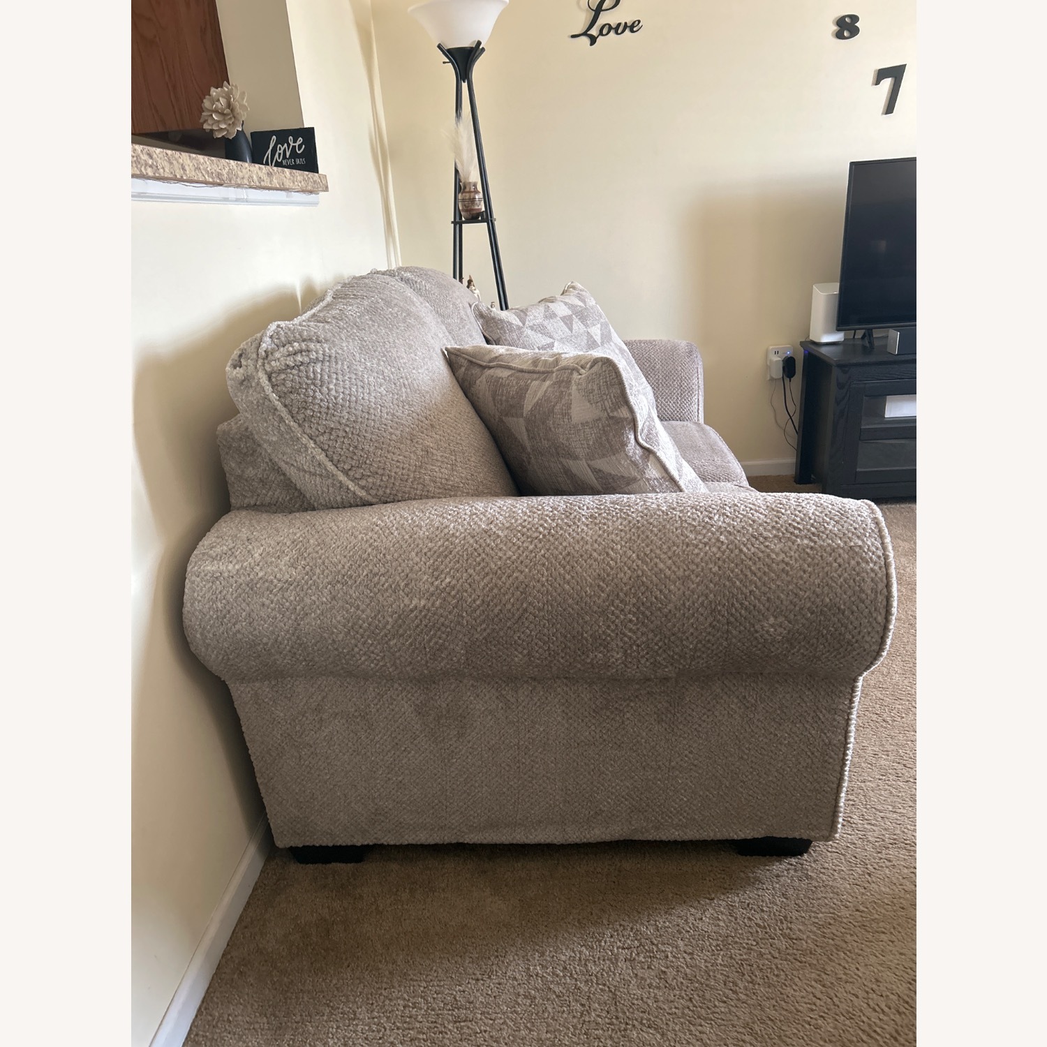 Ashley Furniture Natural Discota Loveseat - image-3