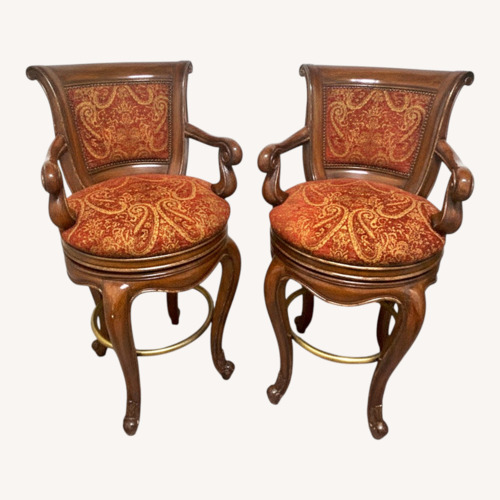 Used Marge Carson Red Stools for sale on AptDeco