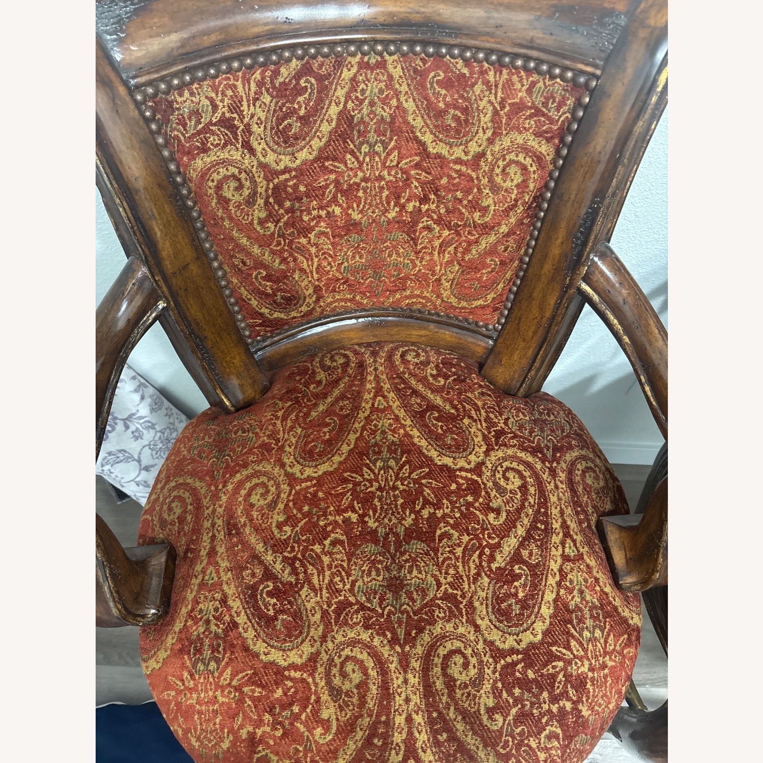 Marge Carson Red Stools - image-4