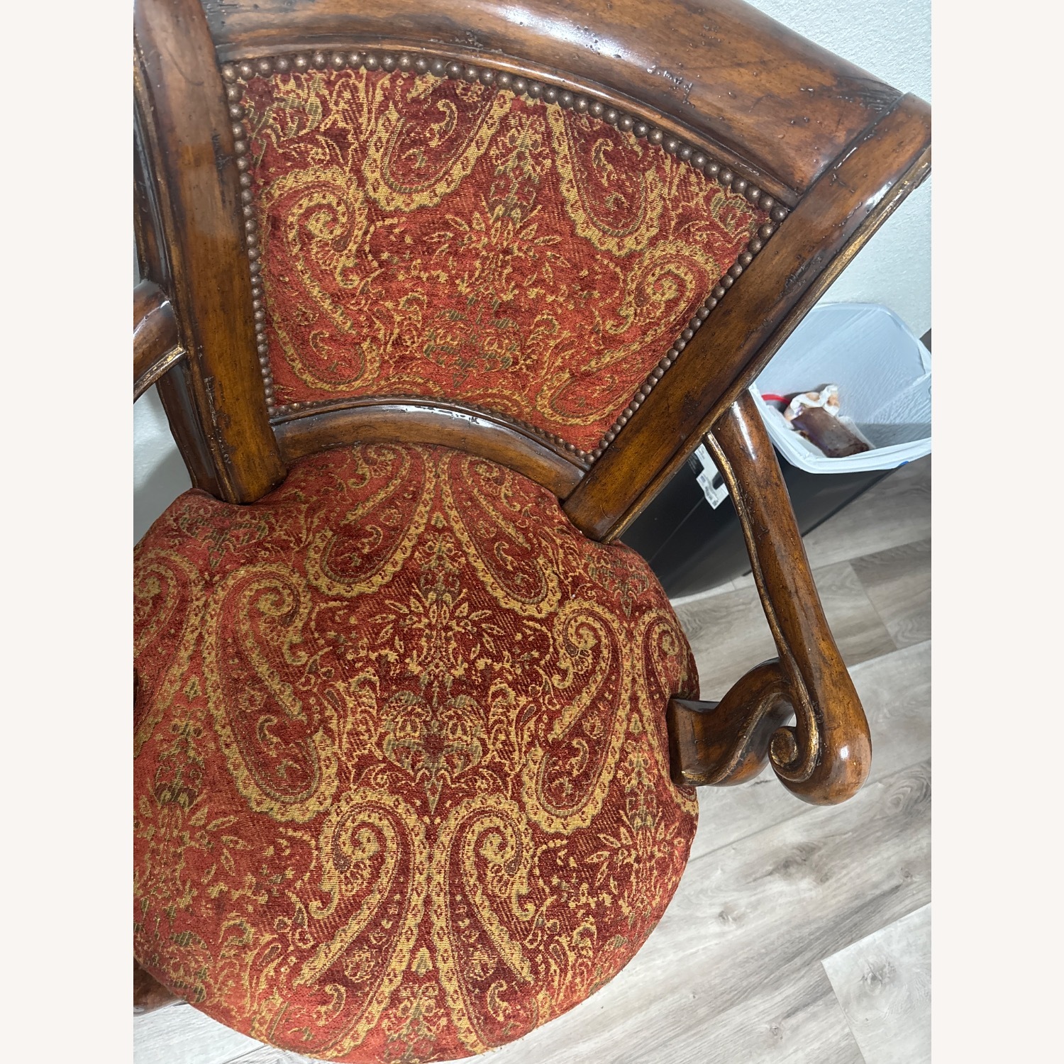 Marge Carson Red Stools - image-3