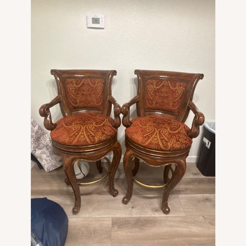 Used Marge Carson Red Stools for sale on AptDeco