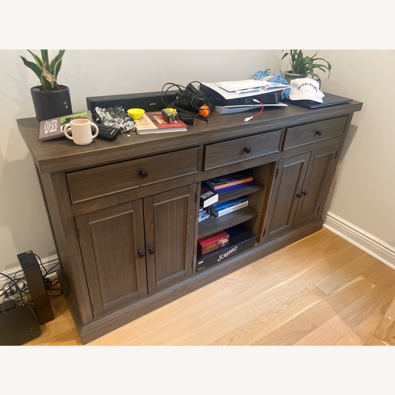 Dark Wood Credenza  - image-2
