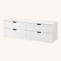 IKEA Nordli White Wood Dresser
