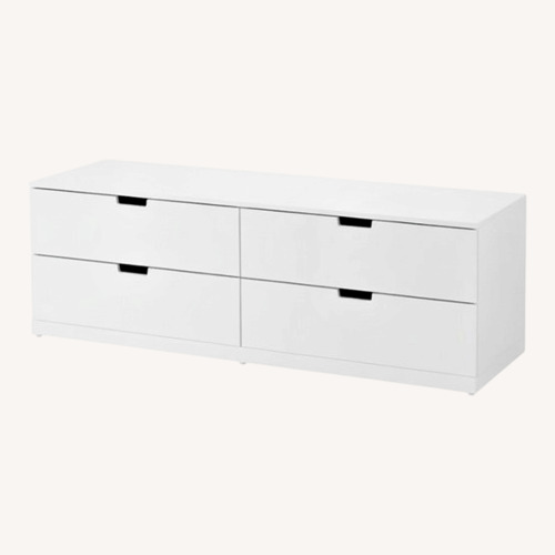 Used IKEA Nordli White Wood Dresser for sale on AptDeco
