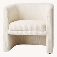 Target Vernon White Striped Armchair