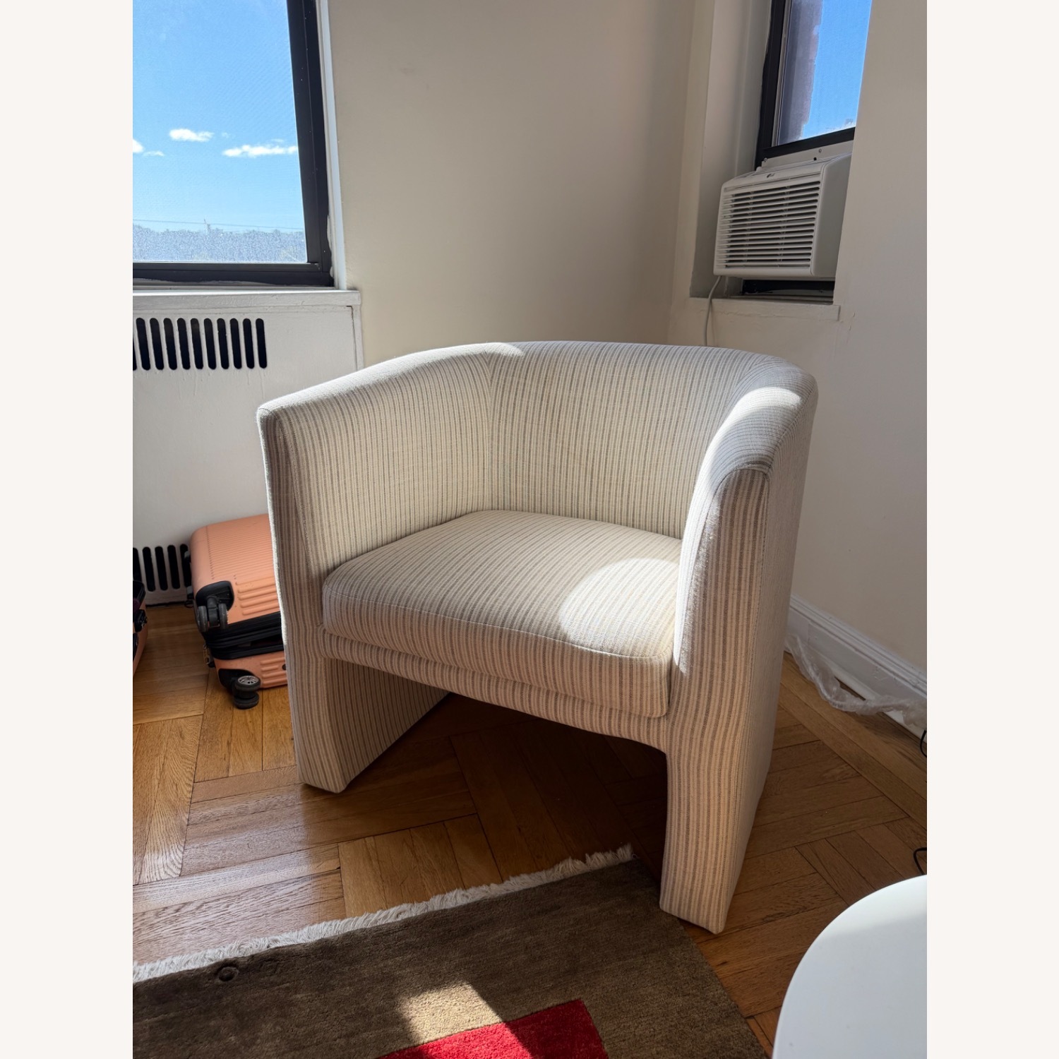 Target Vernon White Striped Armchair - image-3