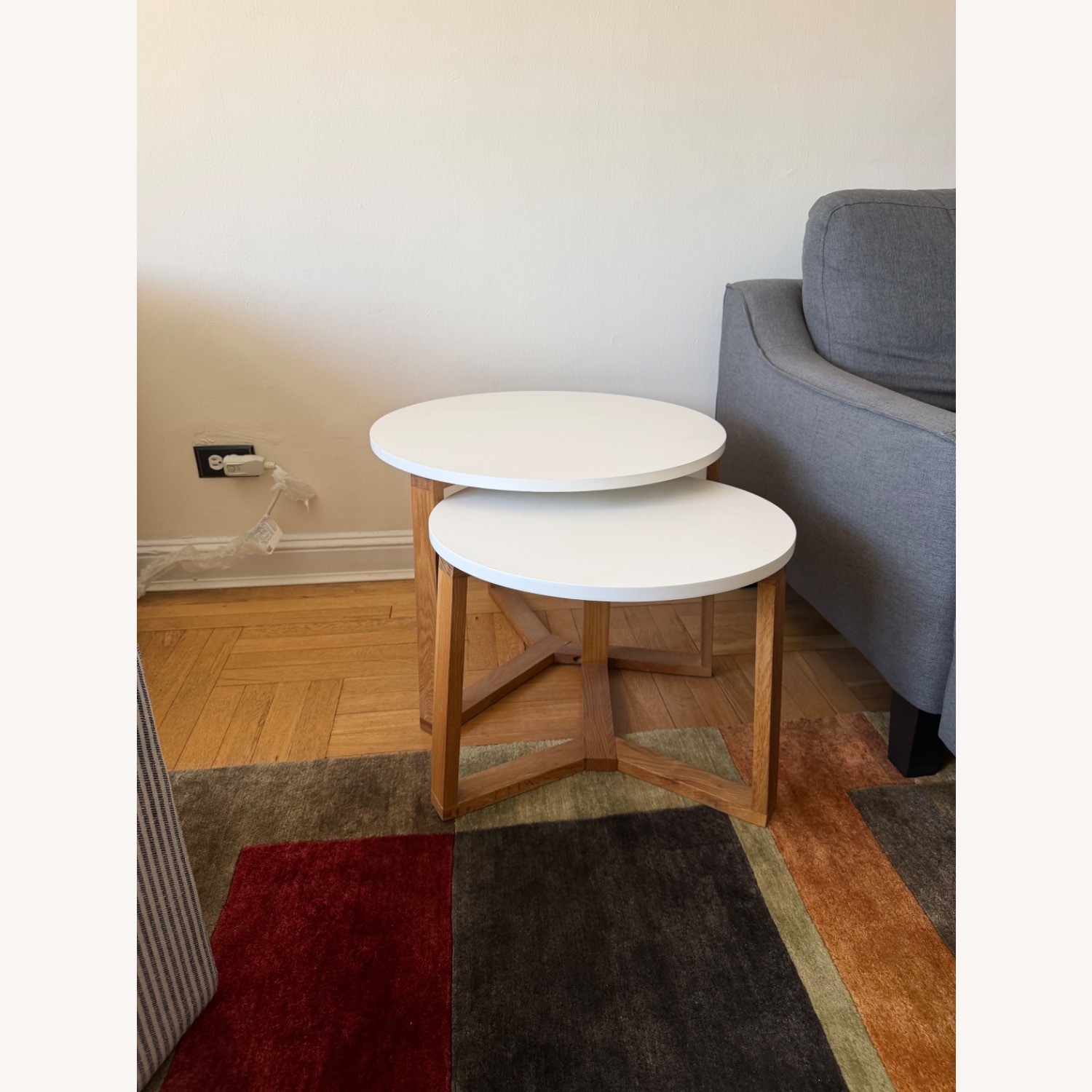 White Nesting Tables Set - image-3