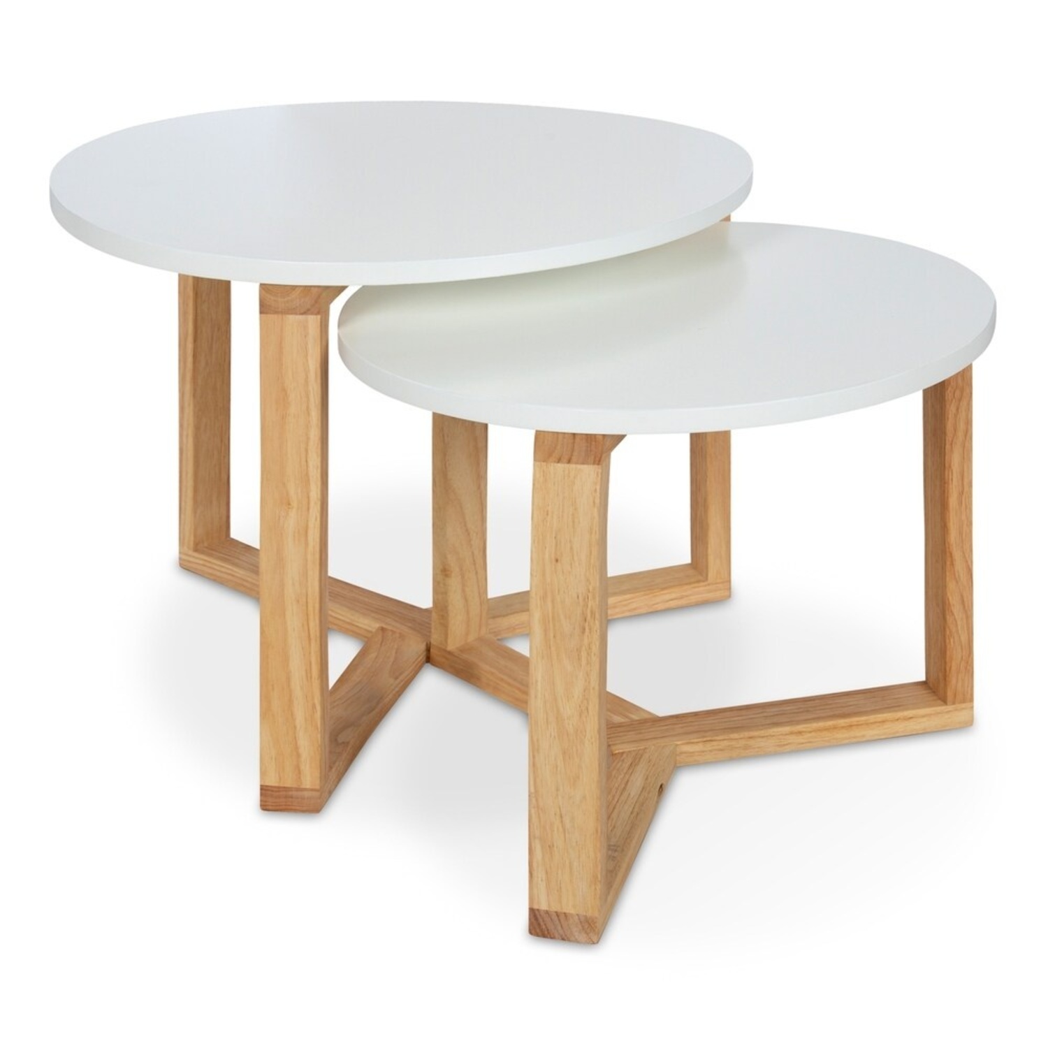 White Nesting Tables Set - image-4