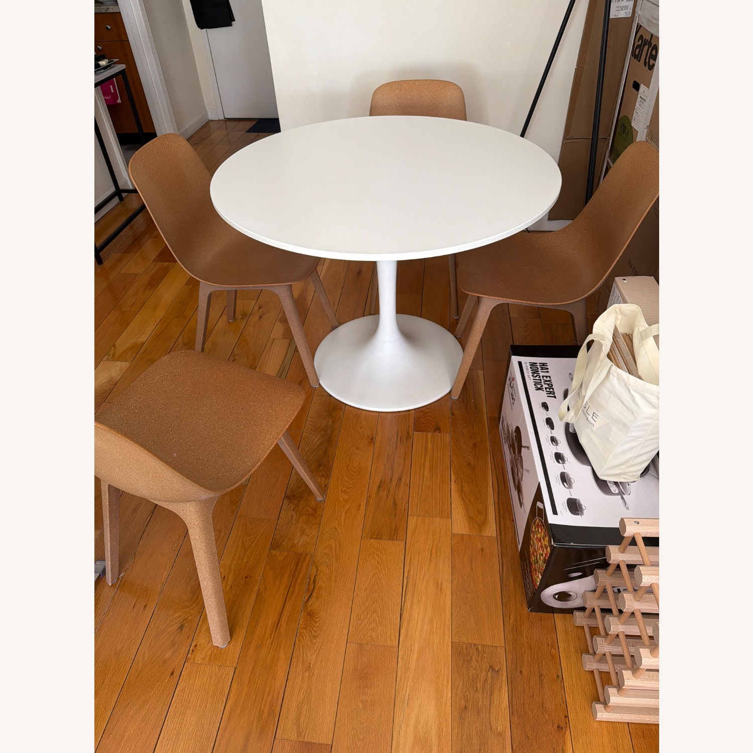 IKEA Docksta White Dining Set - image-2