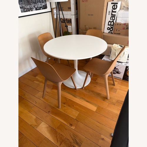 Used IKEA Docksta White Dining Set for sale on AptDeco