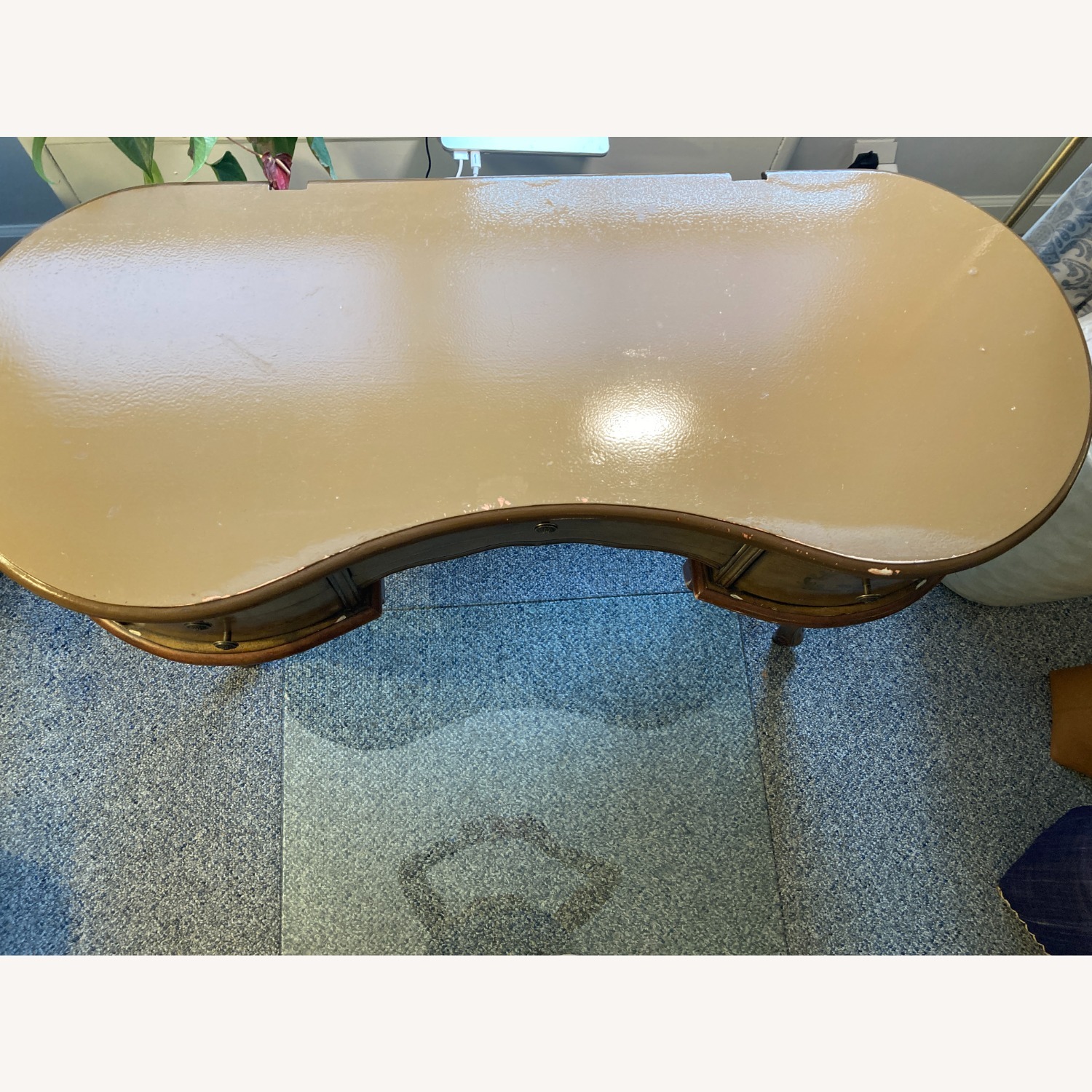 Vintage Stenciled Vanity Table/Desk - image-3