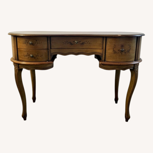 Used Vintage Stenciled Vanity Table/Desk for sale on AptDeco