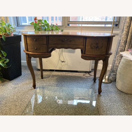 Used Vintage Stenciled Vanity Table/Desk for sale on AptDeco