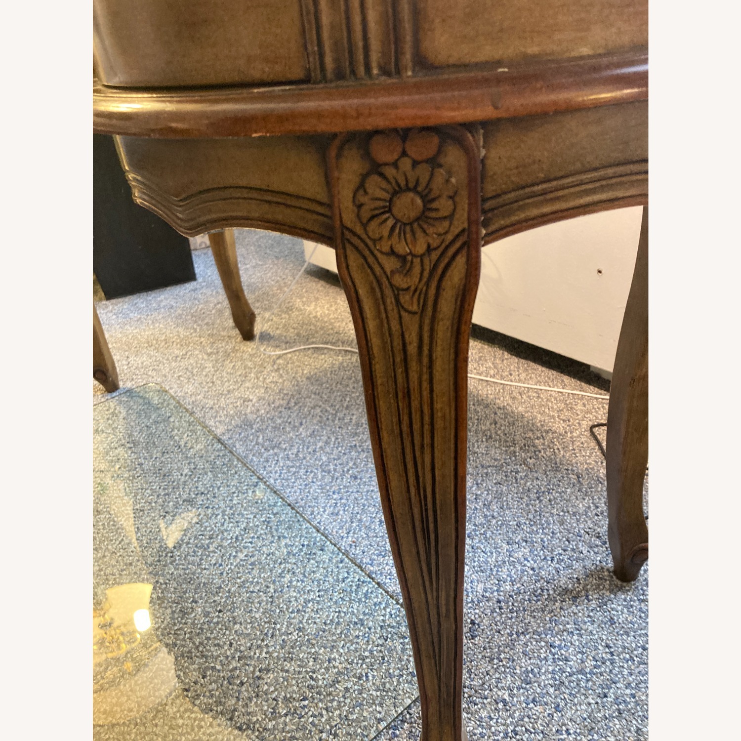 Vintage Stenciled Vanity Table/Desk - image-4