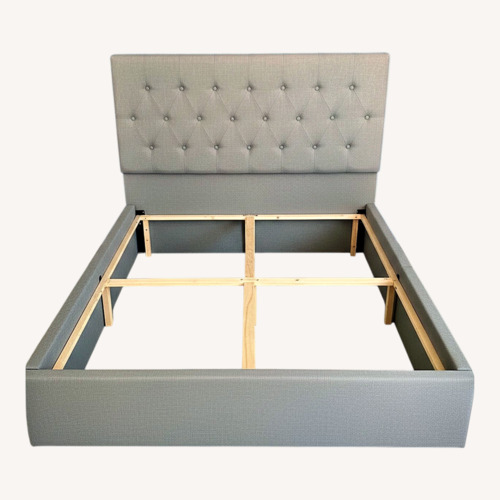 Used Light Gray Fabric Headboard for sale on AptDeco