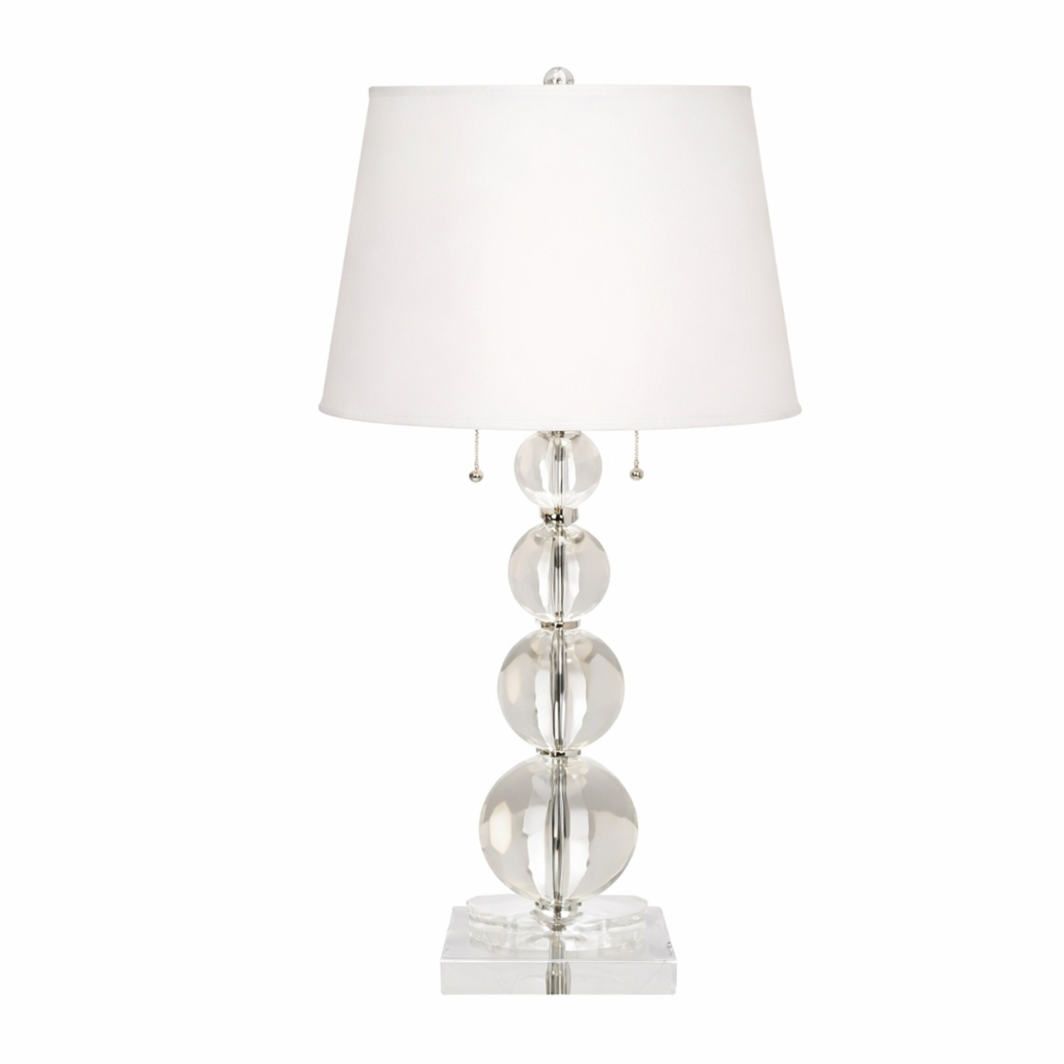Macy's White Glass Table Lamps - image-4