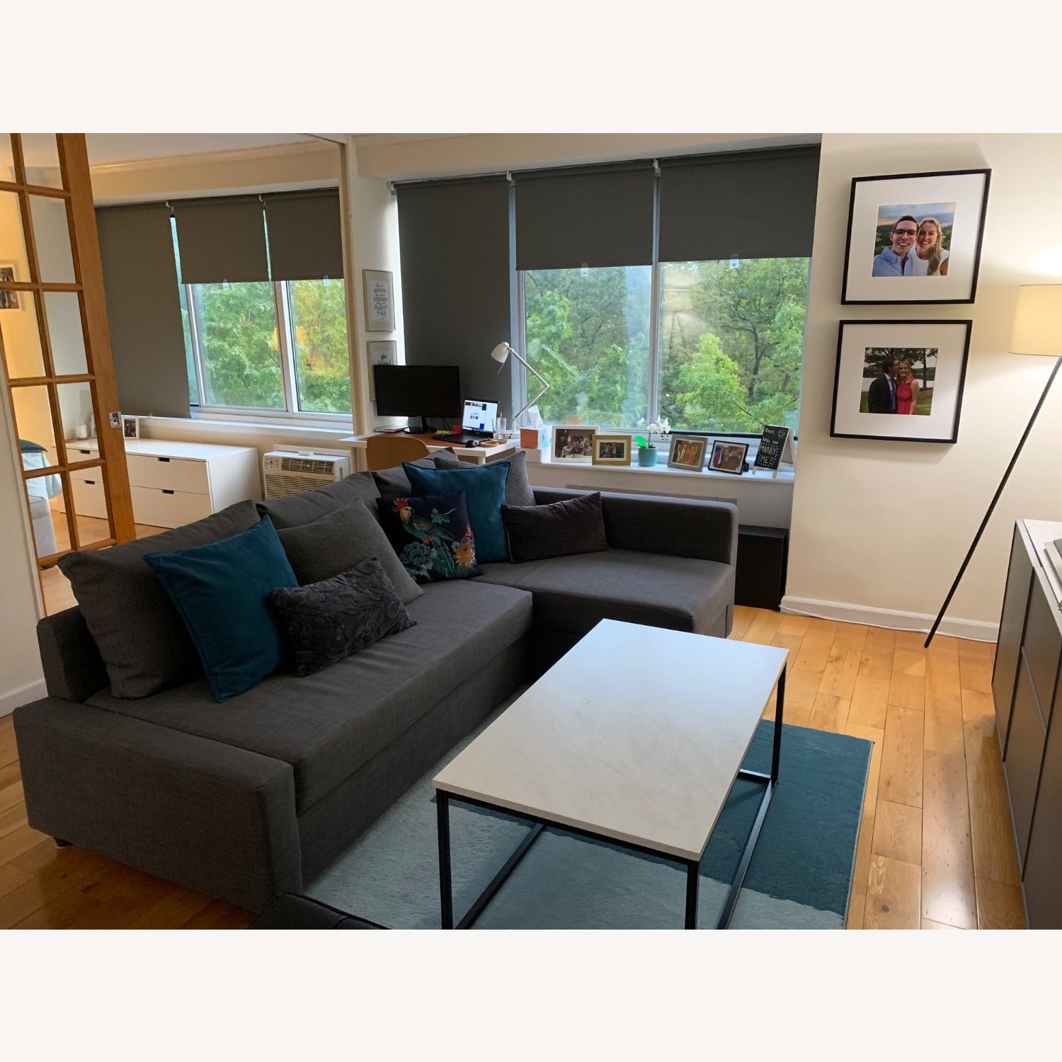 IKEA Friheten Dark Gray Fabric 3+ Piece Sectional - image-2