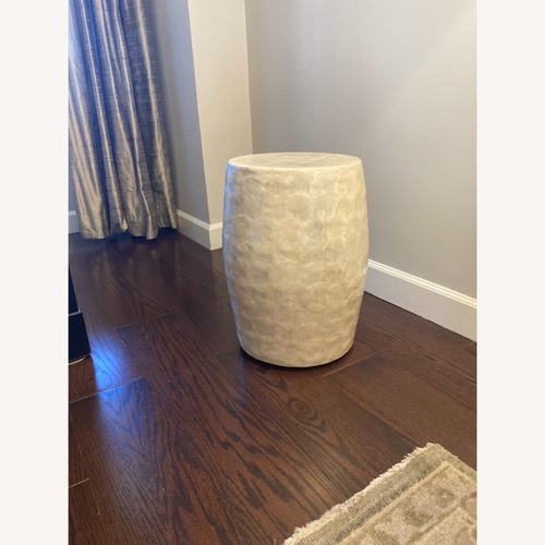 Used West Elm Mother-of-Pearl Garden Stool for sale on AptDeco