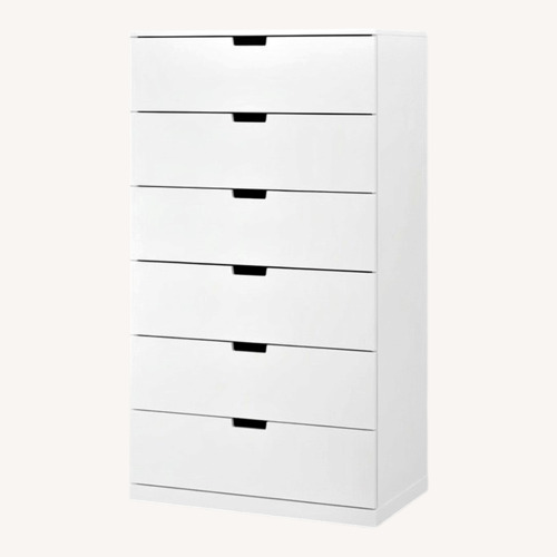 Used IKEA Nordli White Wood Dresser for sale on AptDeco