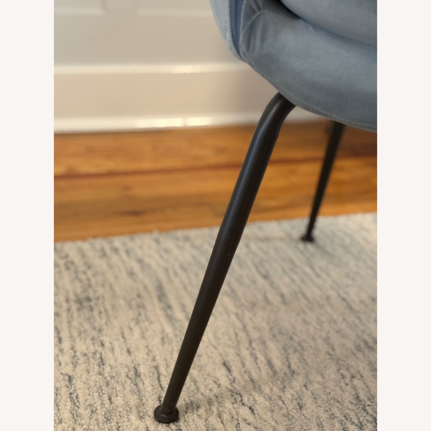 West Elm Orb Blue Fabric Dining Chairs - image-5