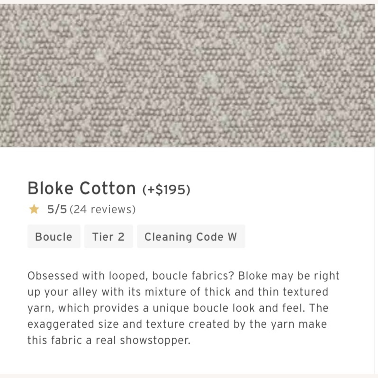 Joybird White Boucle Sectional, Right Chaise - image-7